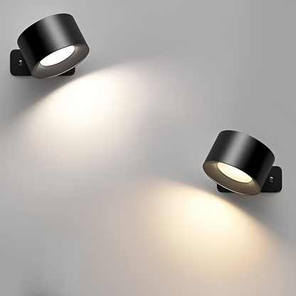 BowLift Spotlight Wireless Wall Lamp – 360° Rotation, Dimmable, Rechargeable Cordless Wall Light