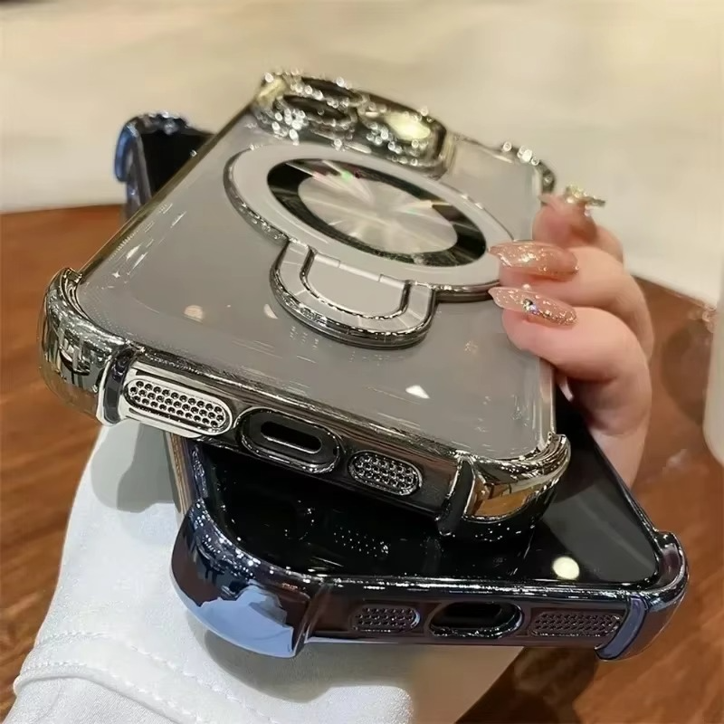 LZINA™ | Premium Magnetic iPhone Case with MagSafe Stand & Shockproof Protection