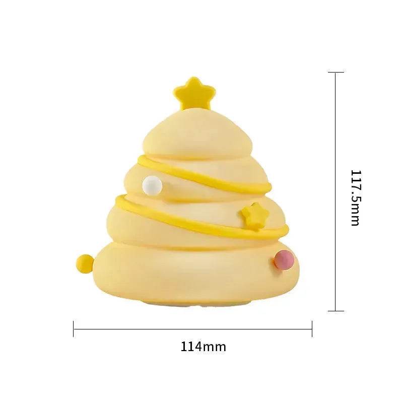 LZINA™ | Silicone Christmas Tree Night Lights USB Rechargeable Cute Cartoon Kid Birthday Gifts