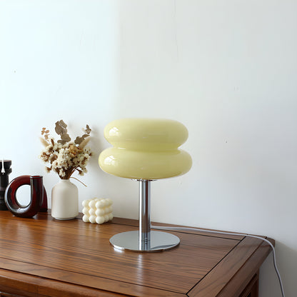 BowLift Italian Designer Glass Egg-Tart LED Table Lamp