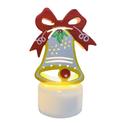 LZINA™ | Electronic LED Christmas Candle Lamps - Set of 10 – Adorable Santa, Snowman & Tree Night Lights for Festive Home, Party, & Garden Décor