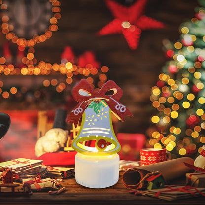 LZINA™ | Electronic LED Christmas Candle Lamps - Set of 10 – Adorable Santa, Snowman & Tree Night Lights for Festive Home, Party, & Garden Décor