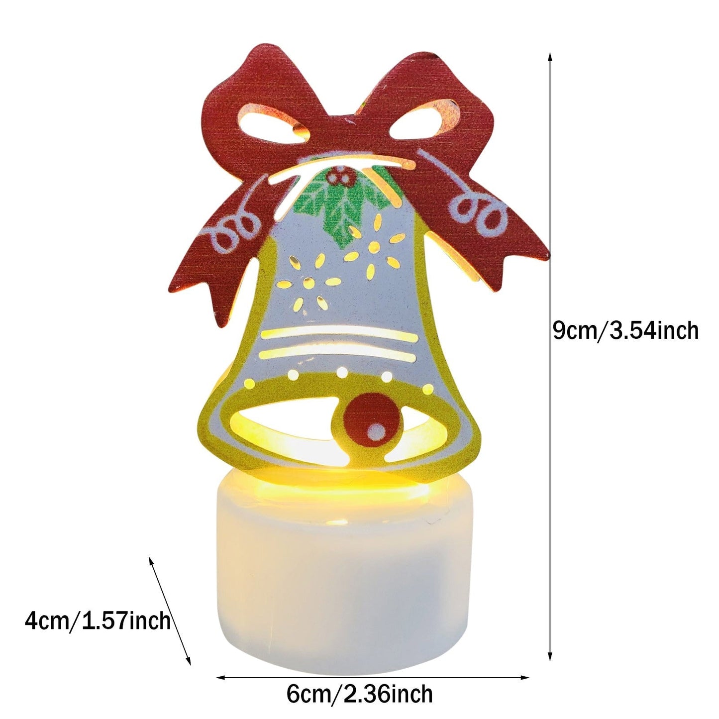 LZINA™ | Electronic LED Christmas Candle Lamps - Set of 10 – Adorable Santa, Snowman & Tree Night Lights for Festive Home, Party, & Garden Décor