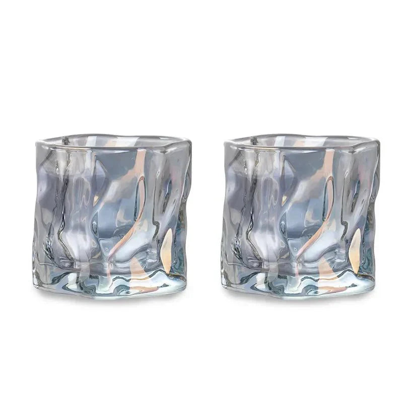 BowLift | Elegant Glacier Ripple Whisky Glass