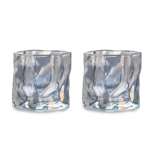 BowLift | Elegant Glacier Ripple Whisky Glass