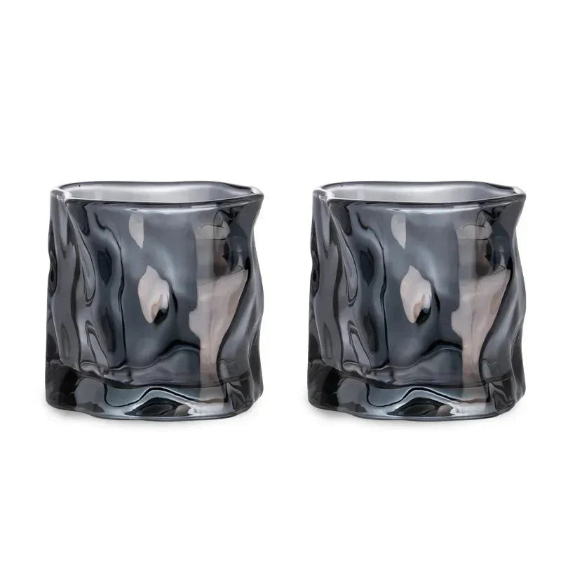 BowLift | Elegant Glacier Ripple Whisky Glass