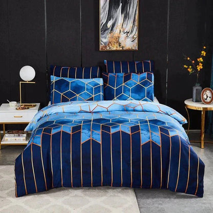 BowLift | Geometric Luxury Duvet Cover – Breathable & Cooling