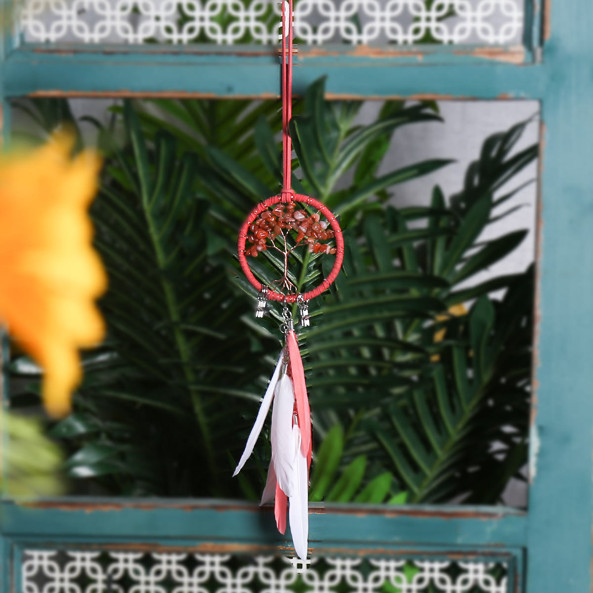 LZINA™ | Tree of Life Gemstone Dreamcatcher Hanging Jewelry