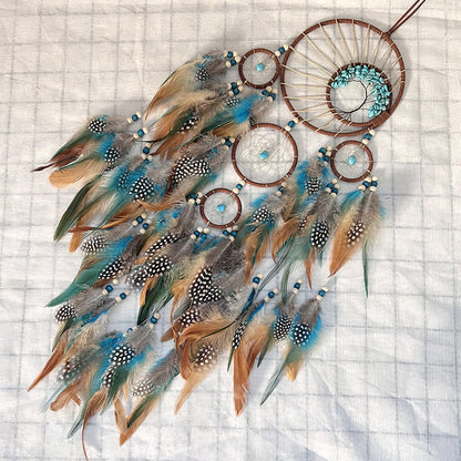 LZINA™ | Turquoise Tree of Life Feather Dreamcatcher