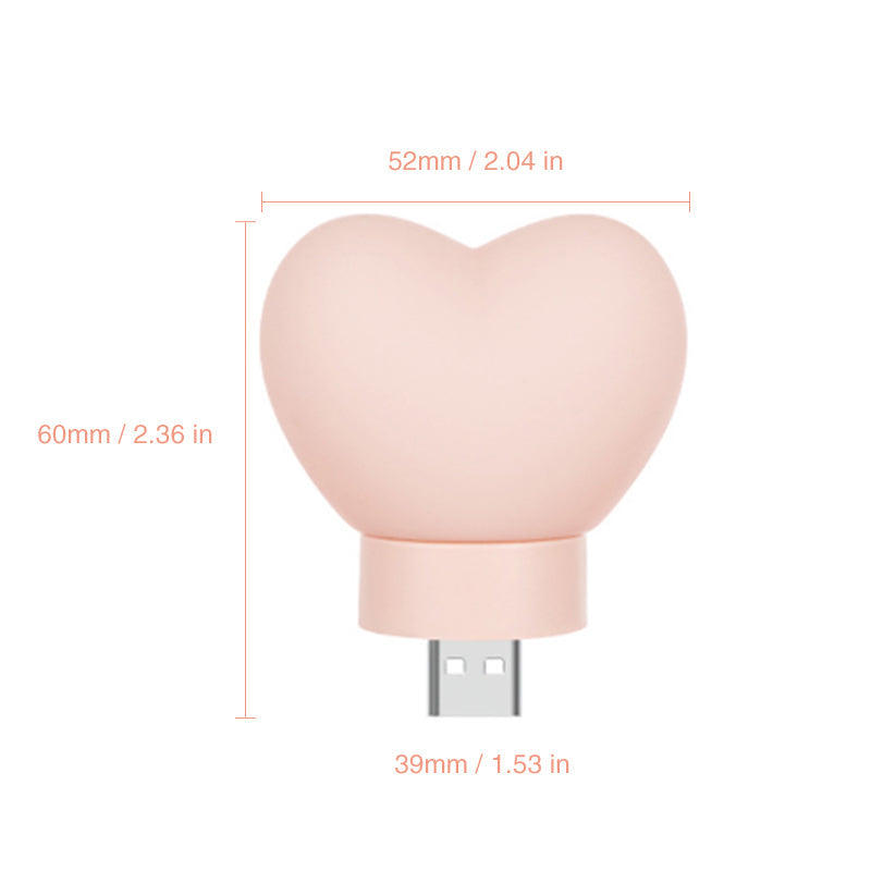 LZINA™ | Cute Heart Shaped Night Light