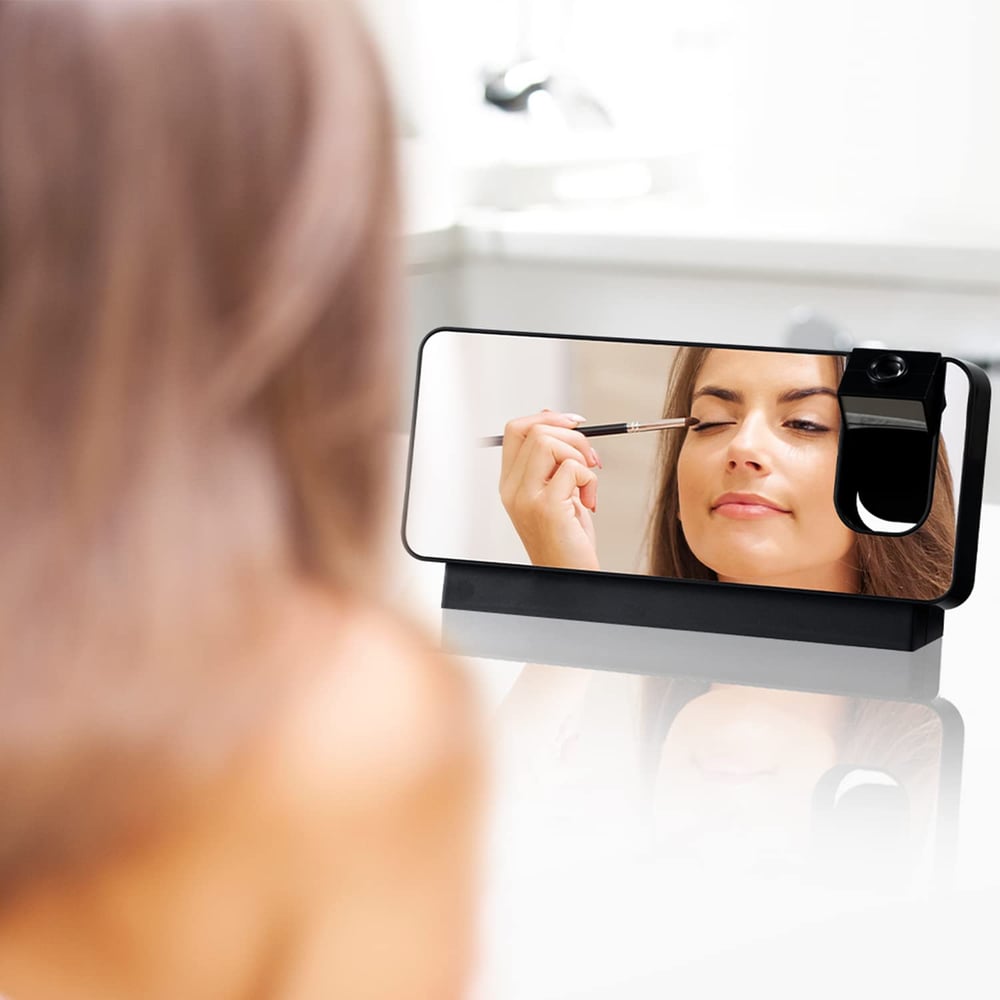 BowLift | Projection Alarm Clock | LED Display with Mirror Surface | Dual Alarms & Temperature | 19cm