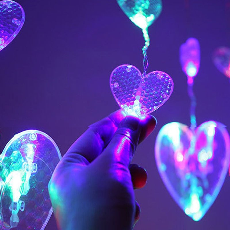 BowLift Heart-Shaped Fairy Light String