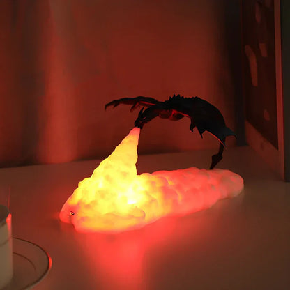 LZINA™ | LED Flame Effect Dragon Night Light