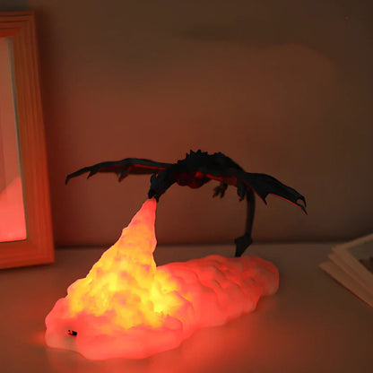 LZINA™ | LED Flame Effect Dragon Night Light