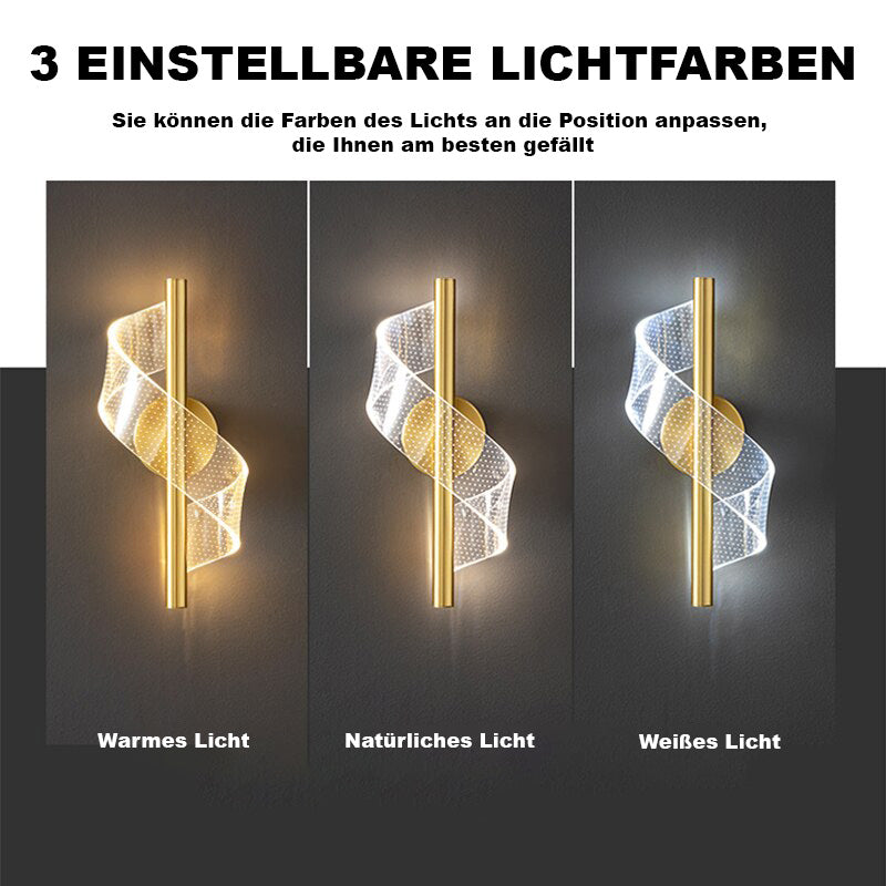 BowLift Luxury Glass Wall Lamp with Candle Holder – Elegant Glass Wall Sconce for Ambient Lighting