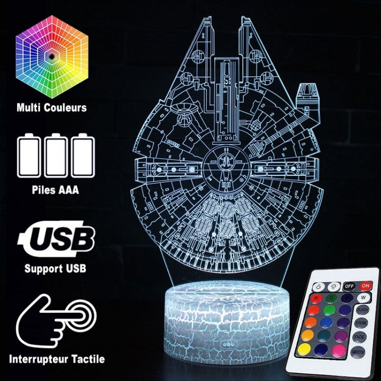 BowLift 3D Lamp: Star Wars Millennium Falcon Edition