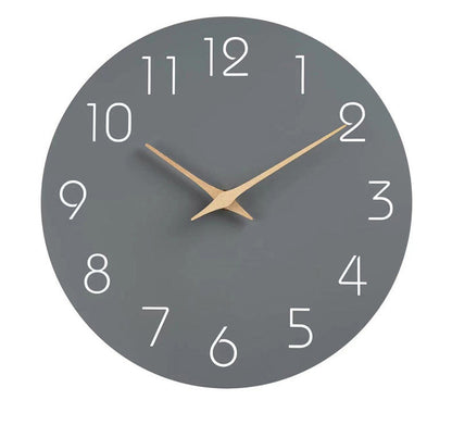 BowLift | Simple Colored Silent Wall Clock 12 Inch