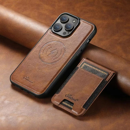 BowLift | LuxCase Leather Phone Case with Card Slot and Stand – Suitable for iPhone