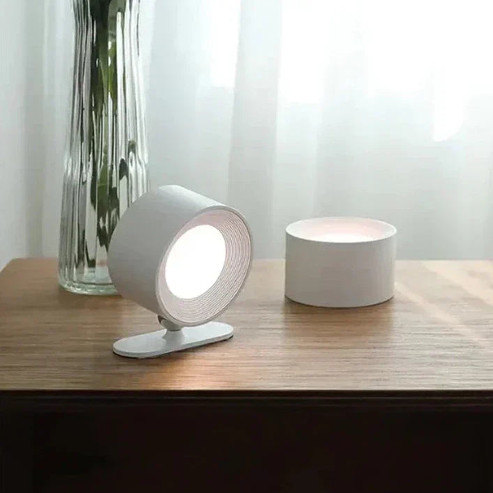 BowLift Spotlight Wireless Wall Lamp – 360° Rotation, Dimmable, Rechargeable Cordless Wall Light