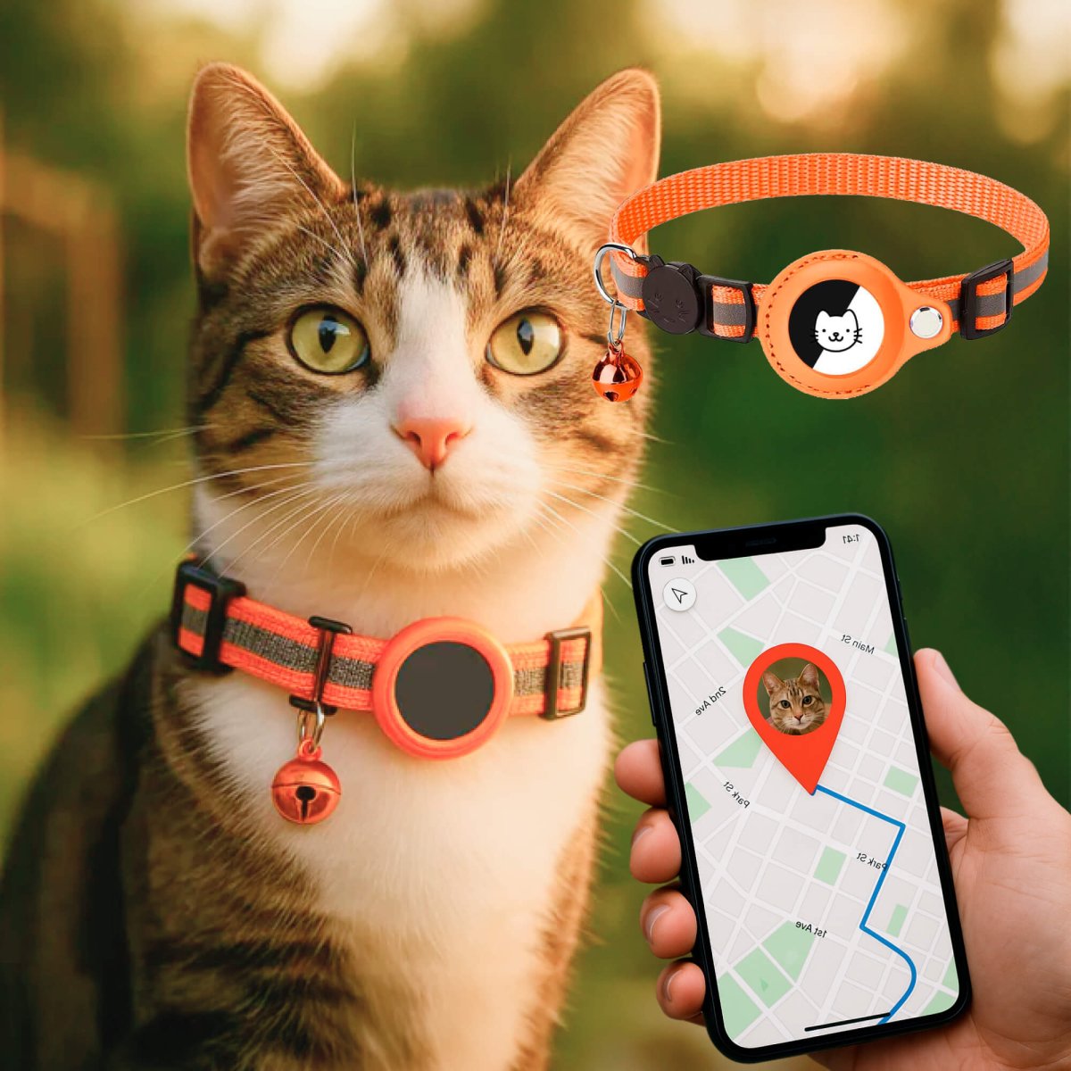 BowLift | FELITRACK – Cat GPS Tracker Collar with Reflective Design