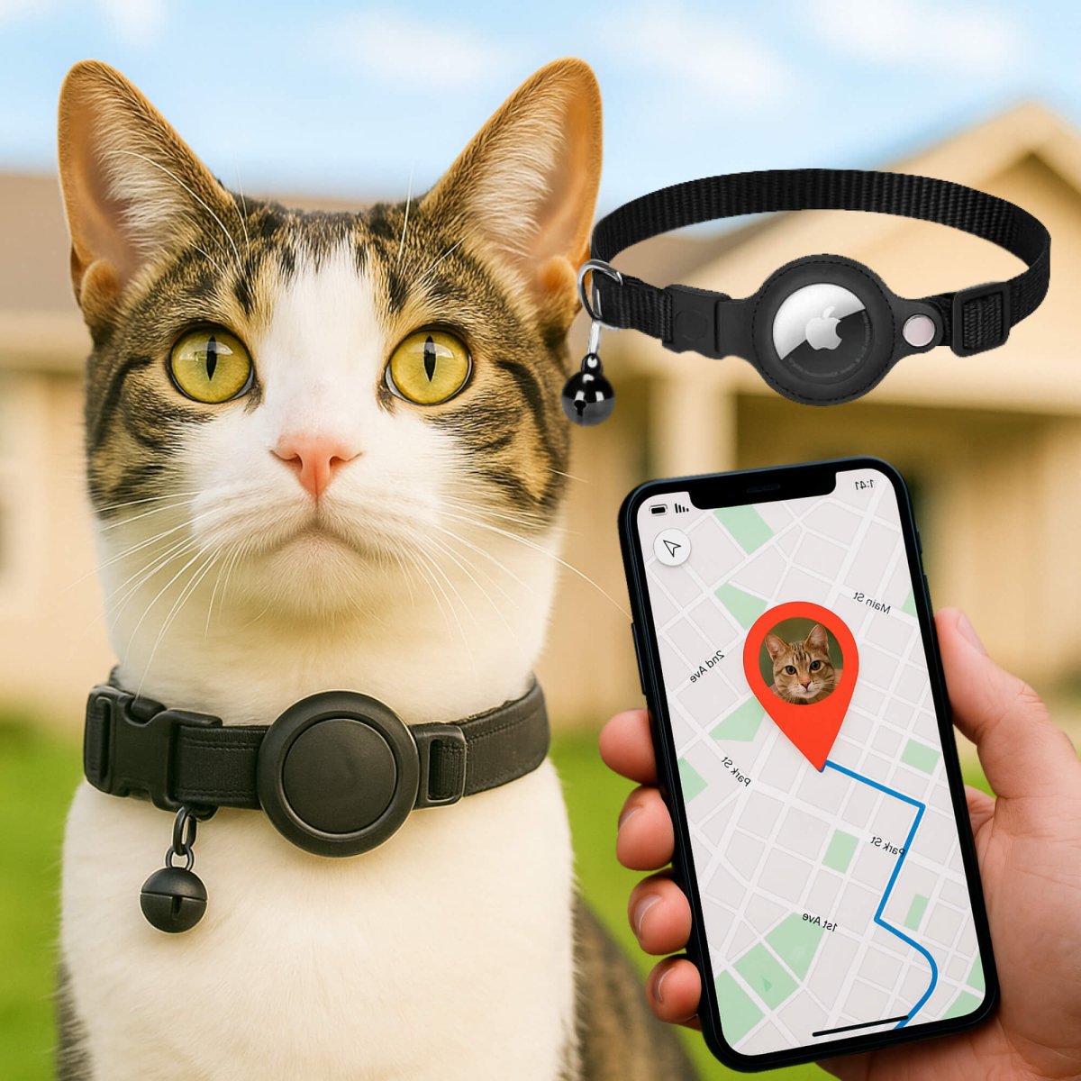 BowLift | FELITRACK – Cat GPS Tracker Collar with Reflective Design