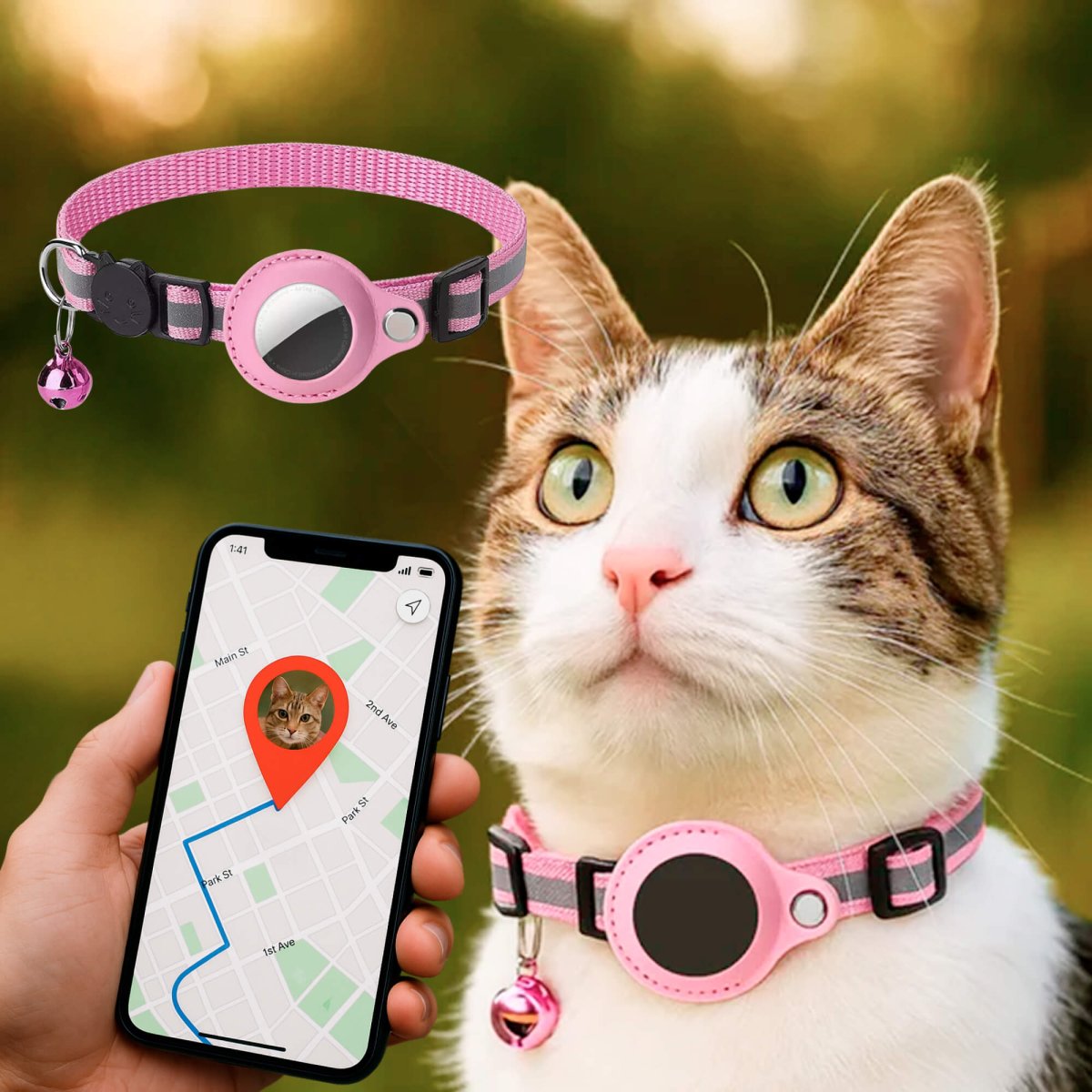 BowLift | FELITRACK – Cat GPS Tracker Collar with Reflective Design