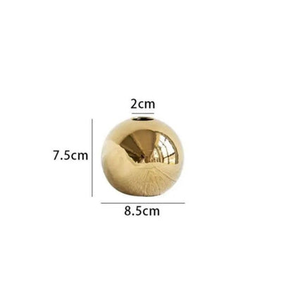 LZINA™ | Golden Ball Vase