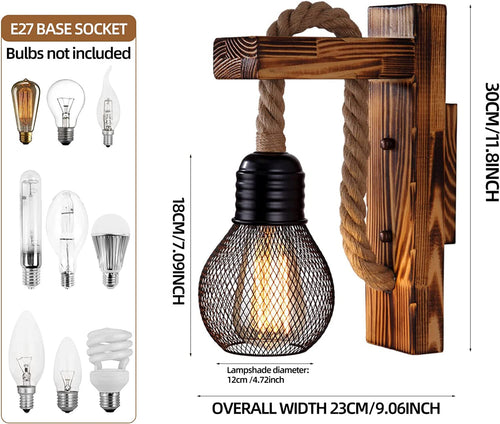 BowLift Sail Industrial Wall Lamp - Nautical-Inspired, Rugged Wall Light
