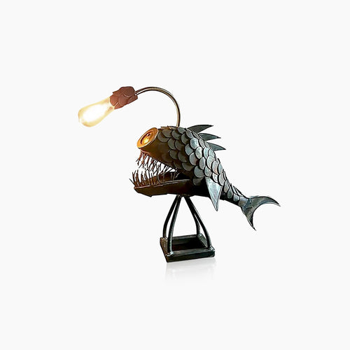 BowLift Retro Anglerfish Table Lamp – Nautical Glow & Vintage Charm