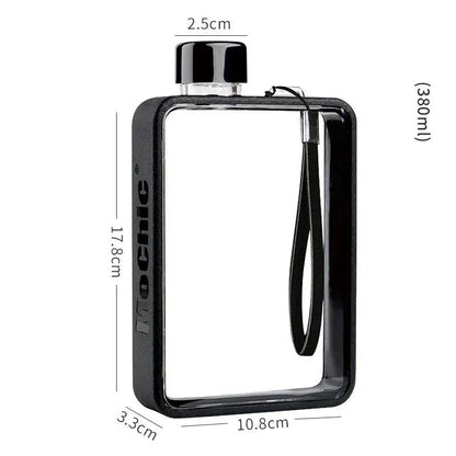LZINA™ | Flat transparent water bottle