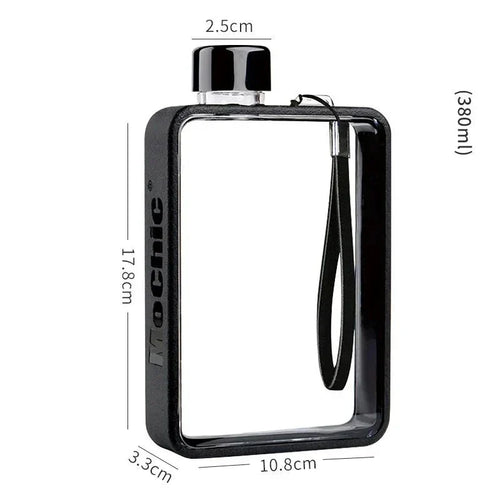 LZINA™ | Flat transparent water bottle