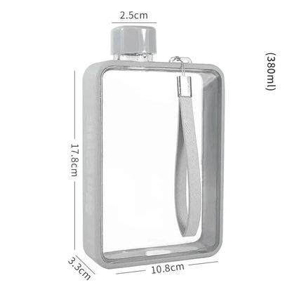 LZINA™ | Flat transparent water bottle