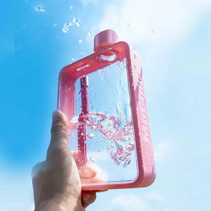 LZINA™ | Flat transparent water bottle