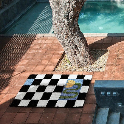 BowLift | Fluffy Chessboard Carpet