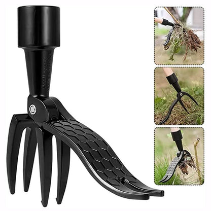 BowLift Stainless Steel Weeder with Adjustable Long Handle and Removable Head