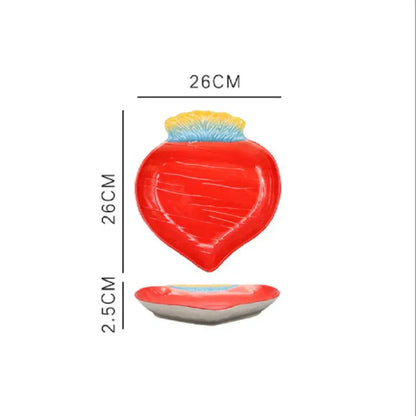 BowLift | Vegetable Shapes Ceramic Salad Plate