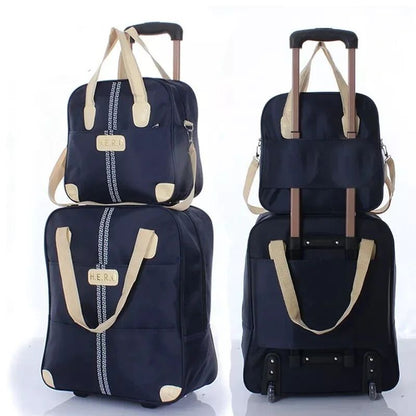 LZINA™ | 2 in 1 Trolley Traveling Bag with a boarding bag
