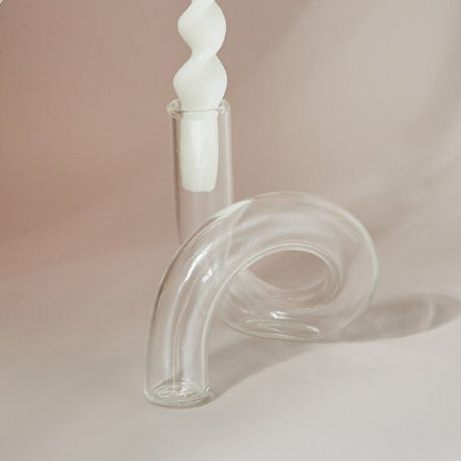 BowLift | Candle holder made of glass vase