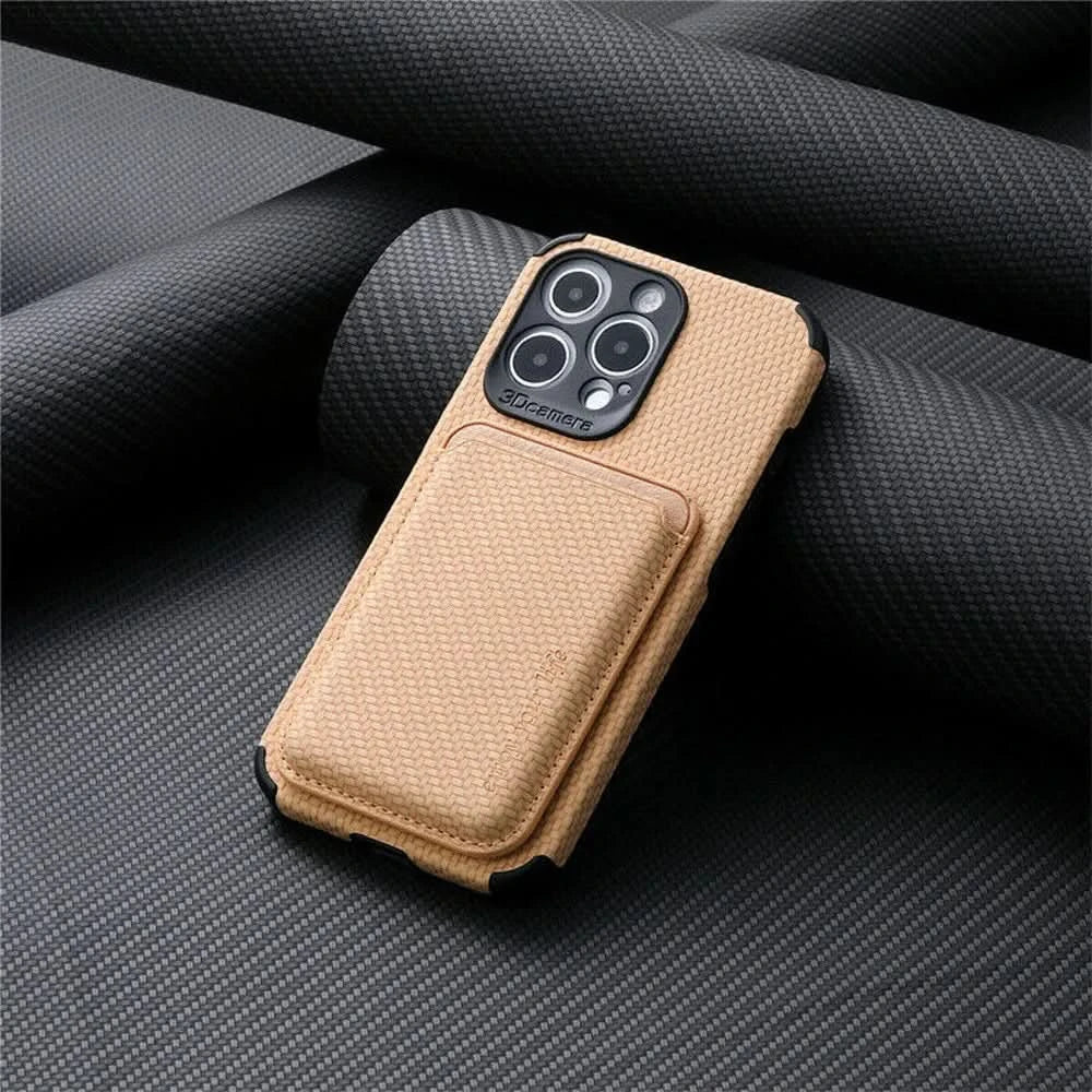 LZINA™ | MagSafe Wallet Phone Case with Carbon Fiber Protection