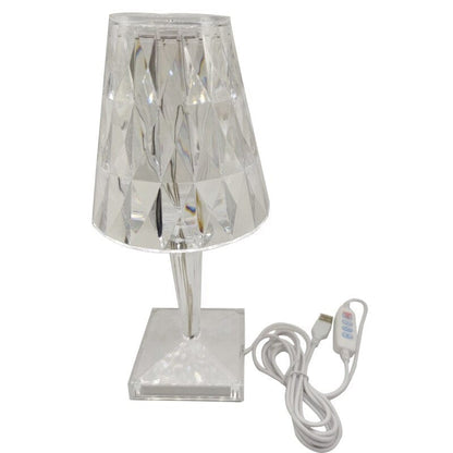 BowLift CrystaLamp: Diamond-Crystal LED Table Lamp