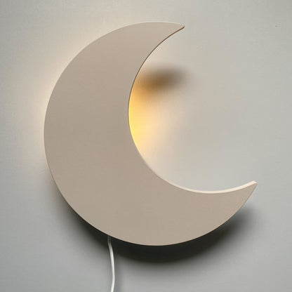 LZINA™ | Wooden Moon-Shaped Night Light for Kids