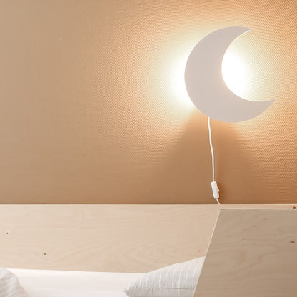 LZINA™ | Wooden Moon-Shaped Night Light for Kids