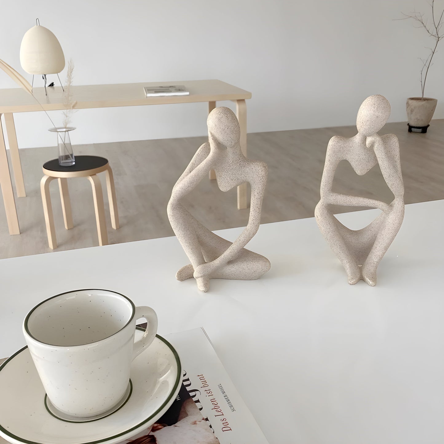 LZINA™ | Abstract Thinker Sculpture Home Decor