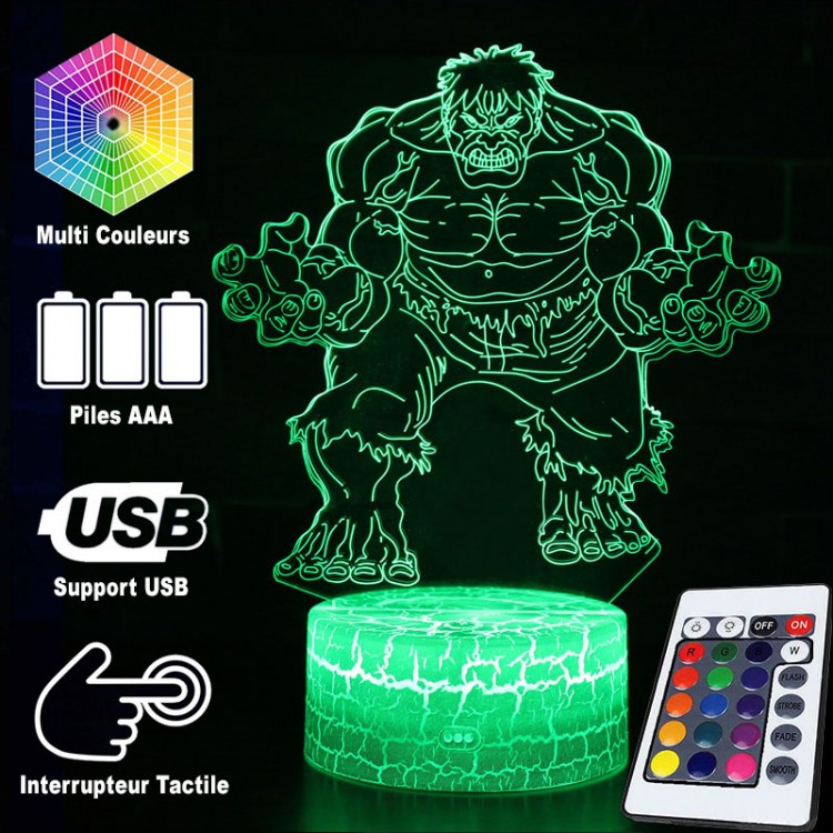 BowLift 3D Lamp: Marvel Hulk Edition