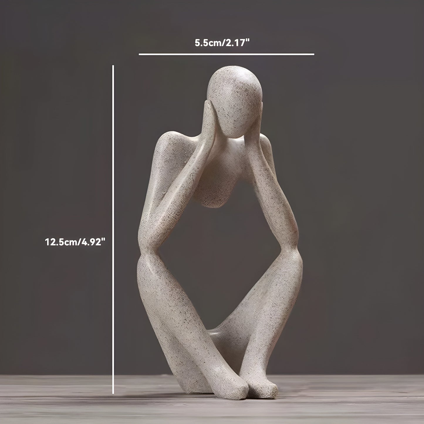 LZINA™ | Abstract Thinker Sculpture Home Decor
