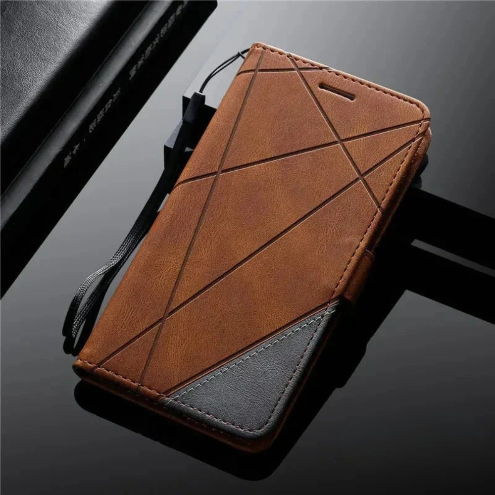 LZINA™ | Leather Wallet Flip Phone Case