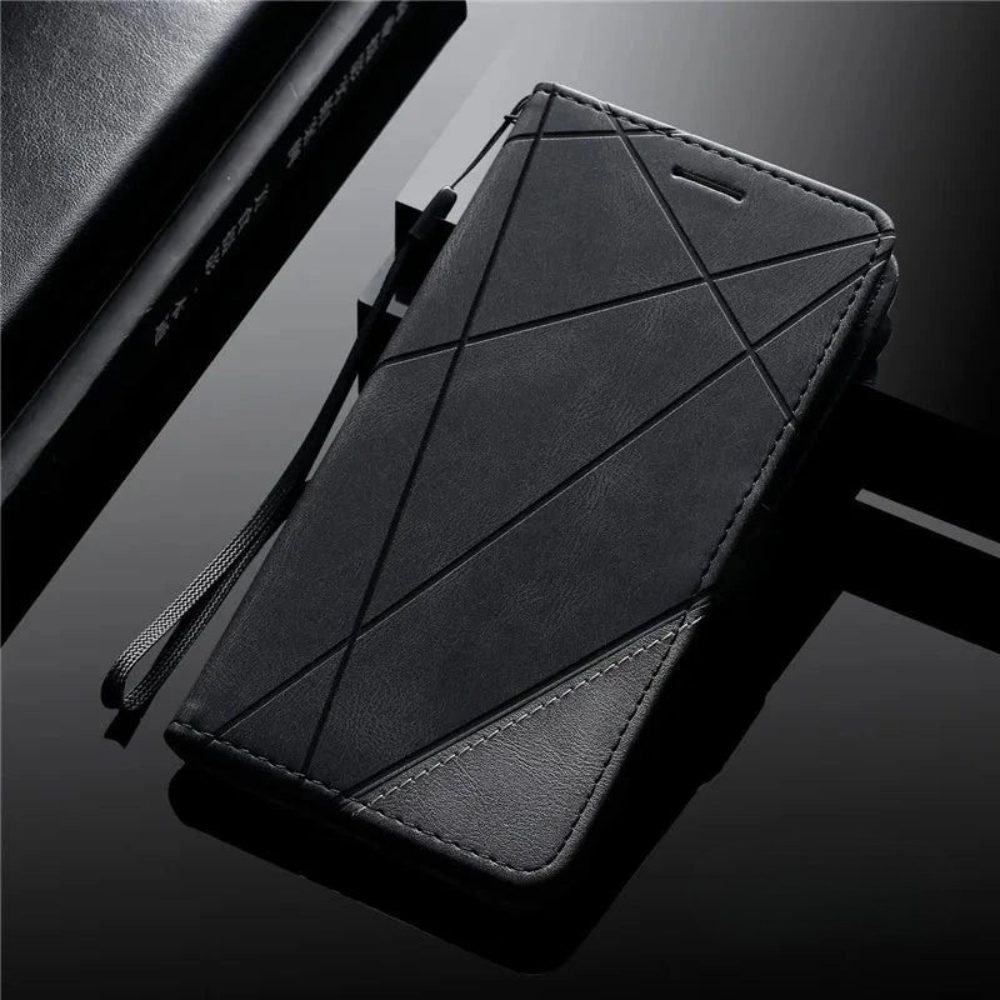 LZINA™ | Leather Wallet Flip Phone Case