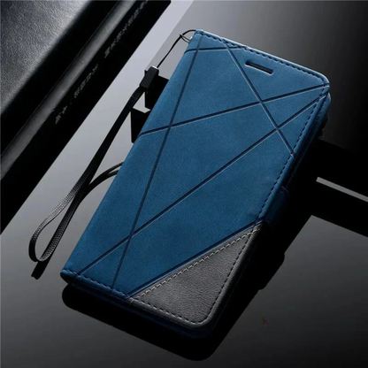 LZINA™ | Leather Wallet Flip Phone Case