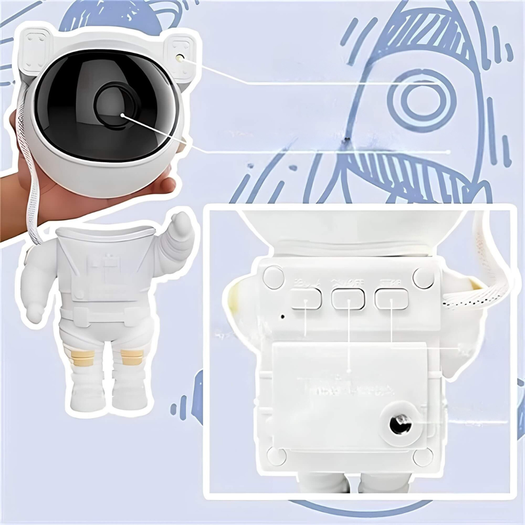 LZINA™ | Star Projector Astronaut Galaxy Night Light
