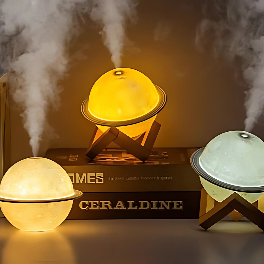 LZINA™ | Moon Diffuser LED Humidifier Night Light